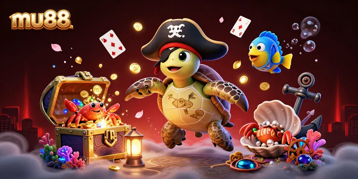 Experience thrilling gameplay at mu88 with a dynamic underwater treasure scene in vibrant colors.