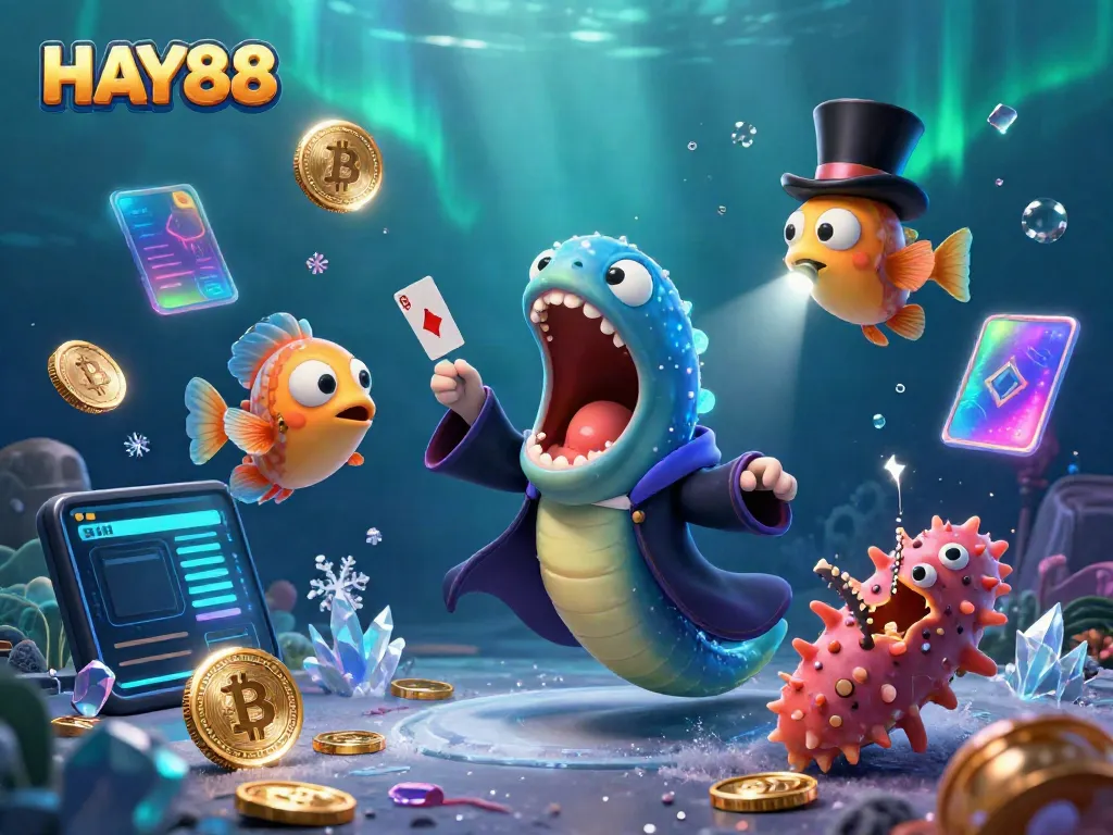 Experience HAY88’s magical casino world with vibrant characters and crypto themes.