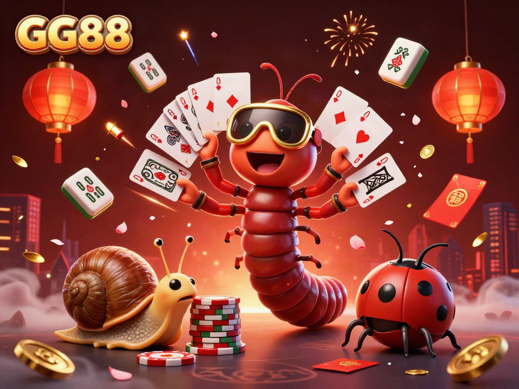 Engage with GG88's thrilling casino experience featuring dynamic characters and vibrant game elements.