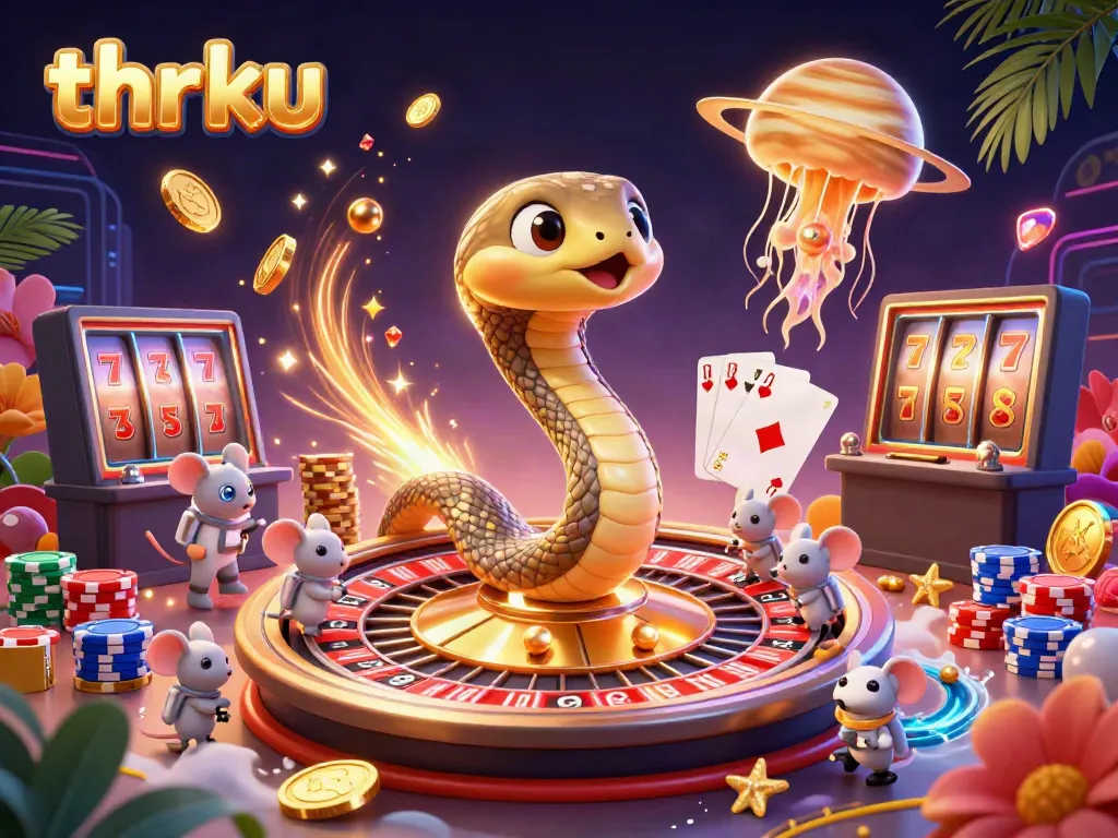Bet on thrilling cosmic games featuring thr ku with a colorful celestial theme and dynamic casino elements.