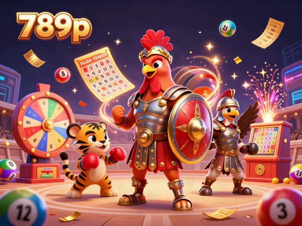 Experience thrilling gameplay with 789p in this vibrant casino-themed 3D illustration.