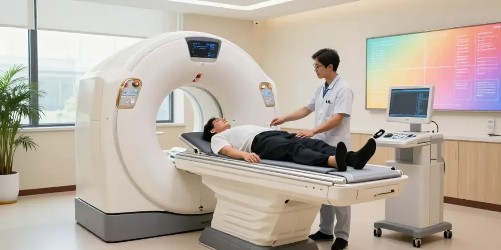 Moderne Diagnosetechnik im Diagnostikzentrum Radiologie Wolfsburg mit freundlichem Personal und fortschrittlichem CT-Gerät.