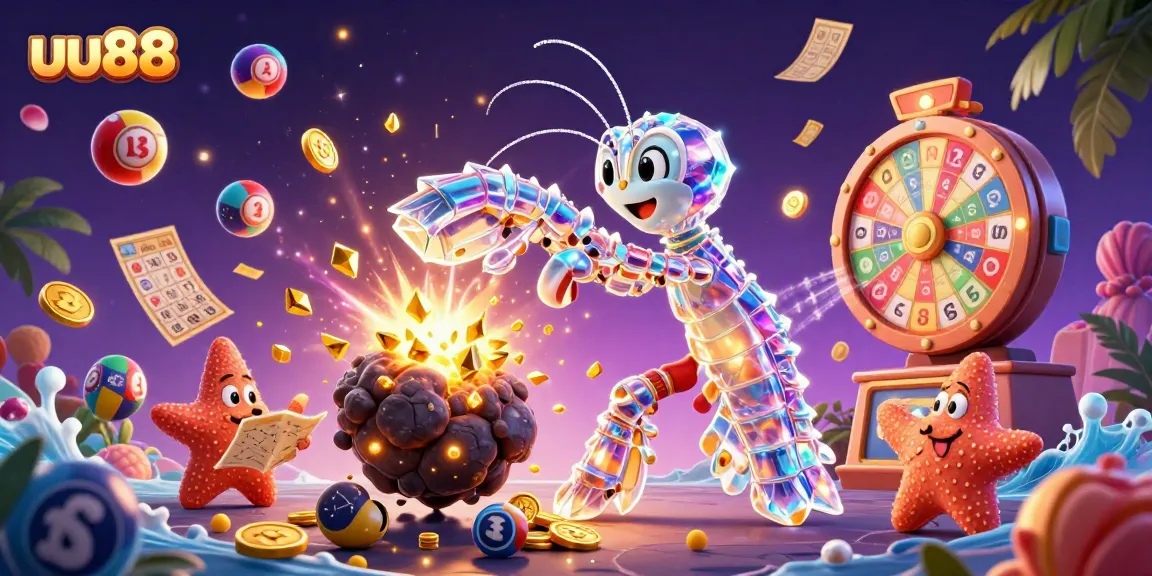 Engage with uu88's thrilling charm through an explosive scene with vibrant gambling elements.
