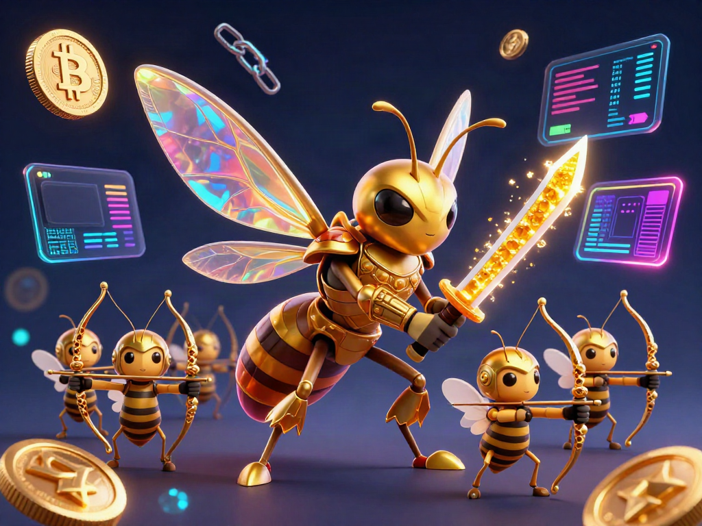 Play slots at 88aa with a colorful 3D scene featuring vibrant crypto elements and dynamic characters.